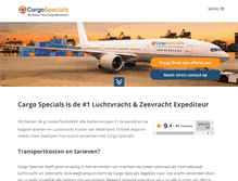 Tablet Screenshot of cargospecials.com